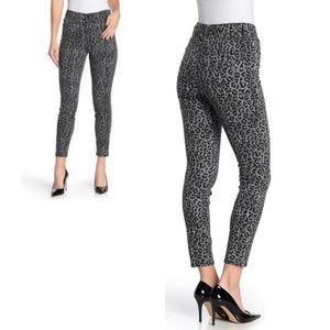 William Rast Highrise Ankle Skinny Leopard Jeans